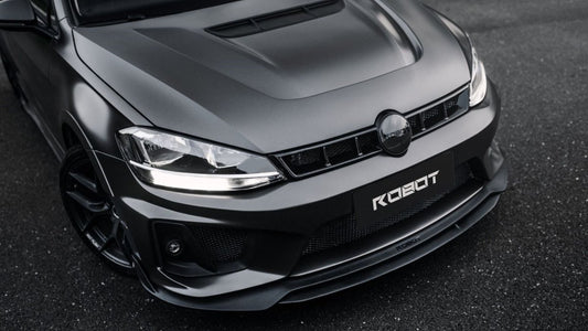 Volkswagen Golf R GTI Base MK7 MK7.5 2015 2016 2017 2018 2019 2020 2021 with Aftermarket Parts - Hood Bonnet Carbon Fiber / FRP from Robot Craftsman