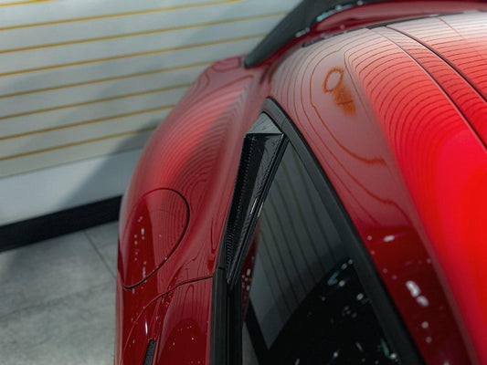 Toyota Supra MK5 A90 A91 3.0 2.0 2020 2021 2022 2023 2024 with Aftermarket Parts - Hyperion Side Window Louver Trim Carbon Fiber / FRP from Robot Craftsman