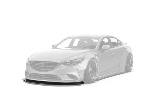Mazda6 Sport Grand Touring Singature Carbon Edition 2014 2015 2016 2017 2018 2019 with Aftermarket Parts - For OEM Bumper Front Lip Carbon Fiber / FRP from Robot Craftsman