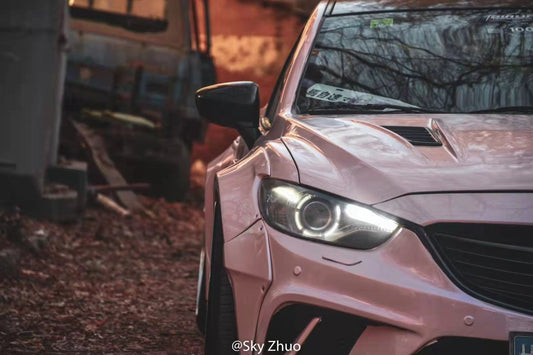 Mazda6 Sport Grand Touring Singature Carbon Edition 2014 2015 2016 2017 with Aftermarket Parts - Hood Bonnet Carbon Fiber / FRP from Robot Craftsman