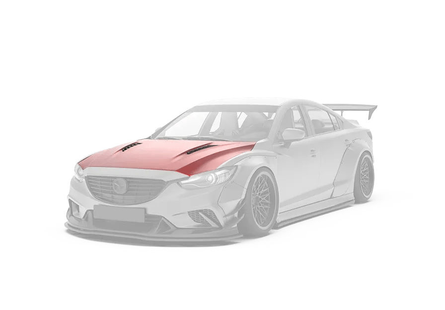 Bonnet(Hood) with slotted gills SkyActiv Sport fo Mazda 6 / Atenza GJ (2012  - 2018)