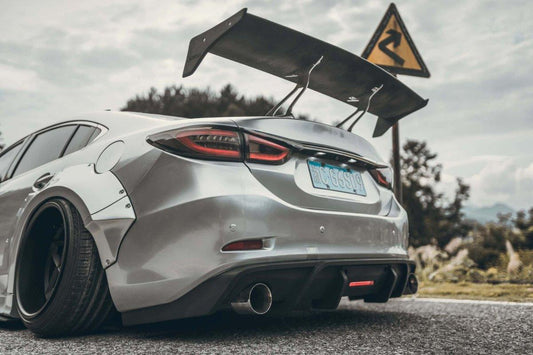 Mazda6 Sport Grand Touring Singature Carbon Edition 2014 2015 2016 2017 with Aftermarket Parts - Rear Diffuser Carbon Fiber / FRP from Robot Craftsman