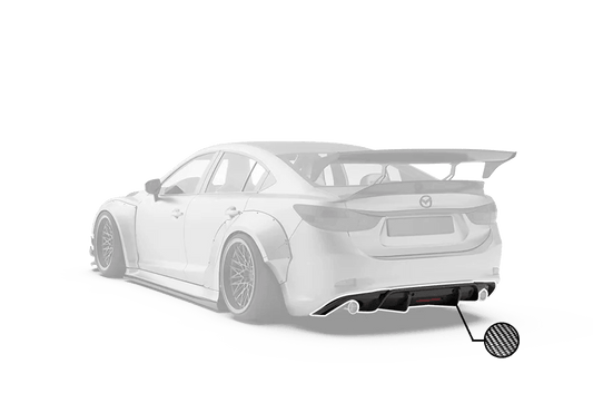 Mazda6 Sport Grand Touring Singature Carbon Edition 2014 2015 2016 2017 with Aftermarket Parts - Rear Diffuser Carbon Fiber / FRP from Robot Craftsman