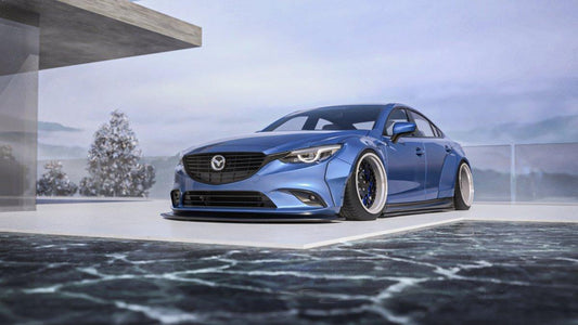 Mazda Mazda6 Sport Grand Touring Singature Carbon Edition & Sport Grand Touring Singature Carbon Edition 2014-2022 (suitable to be installed with ROBOT CRAFTASTMAN widebody kit) with Aftermarket Parts - Widebody Wheel Arches & Side Skirts & Side Skirts Extensions Carbon Fiber / FRP from Robot Craftsman