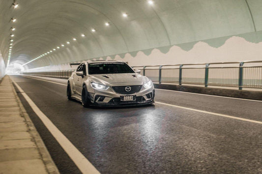Mazda Mazda6 Sport Grand Touring Singature Carbon Edition & Sport Grand Touring Singature Carbon Edition 2014-2022 (suitable to be installed with ROBOT CRAFTASTMAN widebody kit) with Aftermarket Parts - Widebody Wheel Arches & Side Skirts & Side Skirts Extensions Carbon Fiber / FRP from Robot Craftsman