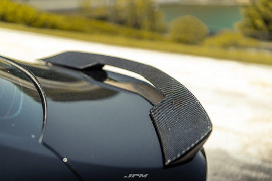 Cadillac CT5 CT5-V Blackwing Sport Premium Luxury Base 2020 2021 2022 2023 2024 with Aftermarket Parts - "PRISM" Rear Ducktail Spoiler Carbon Fiber / FRP from Robot Craftsman