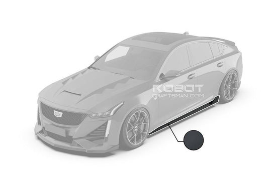 Cadillac CT5 CT5-V Sport Premium Luxury Base 2020 2021 2022 2023 2024 with Aftermarket Parts - PRISM Side Skirts Carbon Fiber / FRP from Robot Craftsman