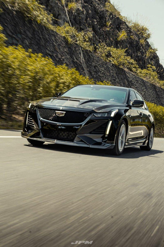 Cadillac CT5 CT5-V Sport Premium Luxury Base 2020 2021 2022 2023 2024 with Aftermarket Parts - PRISM Side Skirts Carbon Fiber / FRP from Robot Craftsman