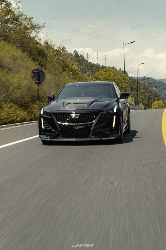 Cadillac CT5 CT5-V Sport Premium Luxury Base 2020 2021 2022 2023 2024 with Aftermarket Parts - PRISM Side Skirts Carbon Fiber / FRP from Robot Craftsman