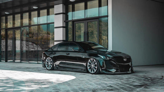 Cadillac CT5 CT5-V Sport Premium Luxury Base 2020 2021 2022 2023 2024 with Aftermarket Parts - PRISM Side Skirts Carbon Fiber / FRP from Robot Craftsman