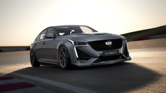 Cadillac CT5 CT5-V Sport Premium Luxury Base 2020 2021 2022 2023 2024 with Aftermarket Parts - PRISM Side Skirts Carbon Fiber / FRP from Robot Craftsman