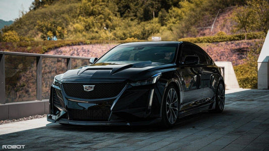Cadillac CT5 CT5-V Sport Premium Luxury Base 2020 2021 2022 2023 2024 with Aftermarket Parts - PRISM Side Skirts Carbon Fiber / FRP from Robot Craftsman