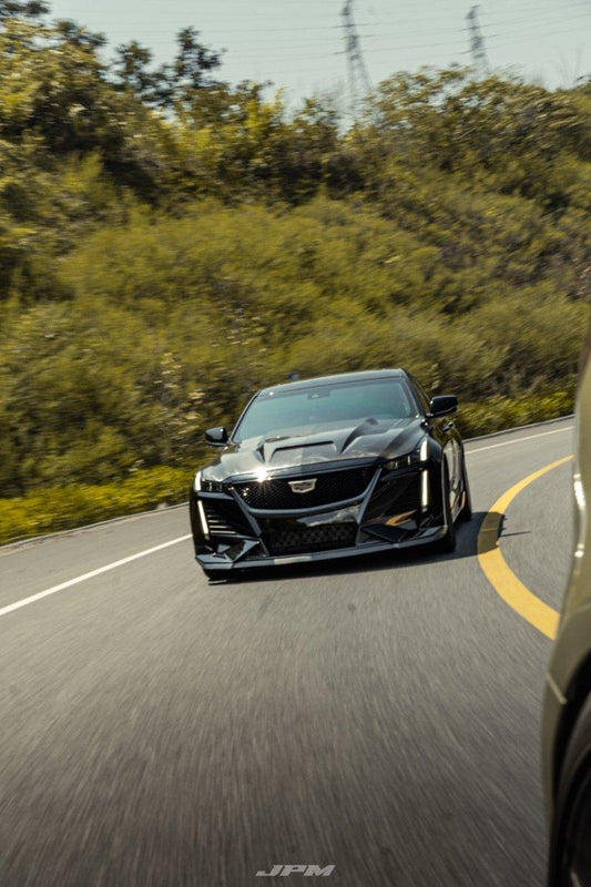 Cadillac CT5 CT5-V Sport Premium Luxury Base 2020 2021 2022 2023 2024 with Aftermarket Parts - PRISM Side Skirts Carbon Fiber / FRP from Robot Craftsman