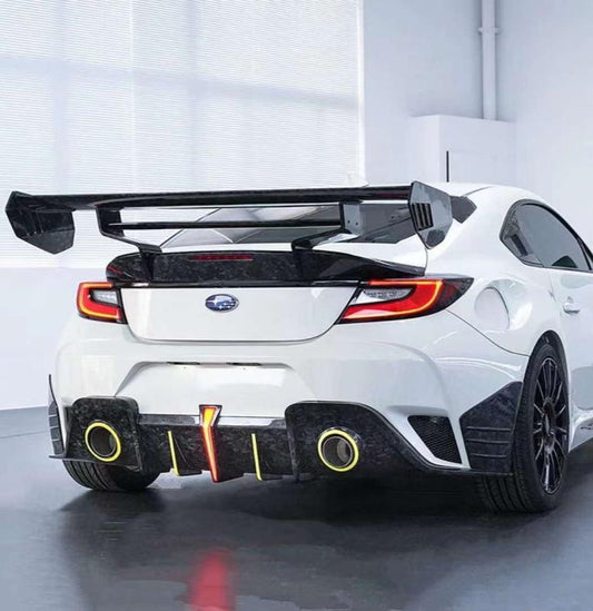 Subaru BRZ ZD8 2022 2023 2024 & Toyota GR86 ZN8 2022 2023 2024 with Aftermarket Parts - "SHINING" Extreme Rear GT Wing Carbon Fiber / FRP from Robot Craftsman
