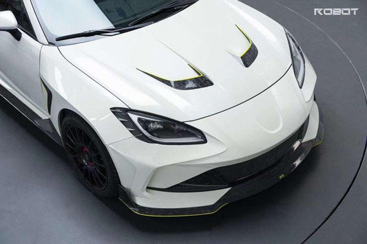 Toyota GR86 ZN8 2022 2023 2024 & Subaru BRZ ZD8 2022 2023 2024 with Aftermarket Parts - "SHINING" Hood Bonnet Carbon Fiber / FRP from Robot Craftsman