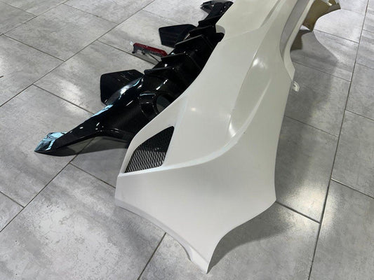 Subaru BRZ ZD8 2022 2023 2024 & Toyota GR86 ZN8 2022 2023 2024 with Aftermarket Parts - "SHINING" Narrow Body Rear Bumper & Diffuser Carbon Fiber / FRP from Robot Craftsman