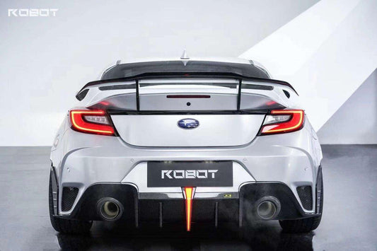 Subaru BRZ ZD8 2022 2023 2024 & Toyota GR86 ZN8 2022 2023 2024 with Aftermarket Parts - "SHINING" Rear GT Wing Carbon Fiber / FRP from Robot Craftsman