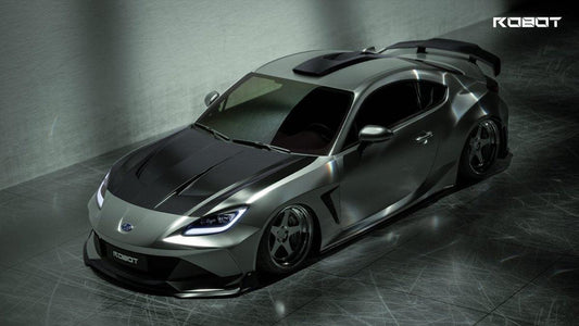 Subaru BRZ ZD8 2022 2023 2024 & Toyota GR86 ZN8 2022 2023 2024 with Aftermarket Parts - "SHINING" Rear GT Wing Carbon Fiber / FRP from Robot Craftsman