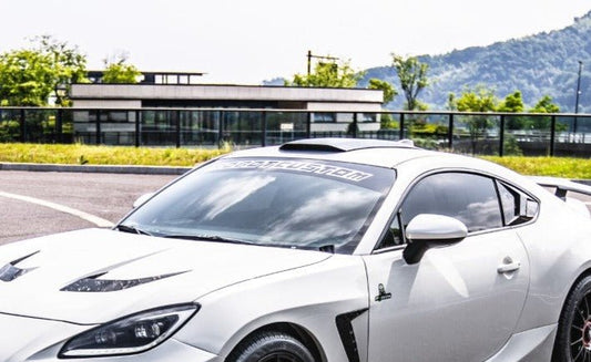 Toyota GT86 86 TRD GT SE Base ZN6 2017 2018 2019 2020 & Scion FR-S FRS ZN6 2013 2014 2015 2016 & Subaru BRZ TS Limited Premium ZN6 2013 2014 2015 2016 2017 2018 2019 2020 with Aftermarket Parts - SHINNING Roof Scoop Carbon Fiber / FRP from Robot Craftsman