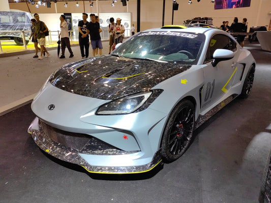 Toyota GT86 86 TRD GT SE Base ZN6 2017 2018 2019 2020 & Scion FR-S FRS ZN6 2013 2014 2015 2016 & Subaru BRZ TS Limited Premium ZN6 2013 2014 2015 2016 2017 2018 2019 2020 with Aftermarket Parts - SHINNING Roof Scoop Carbon Fiber / FRP from Robot Craftsman