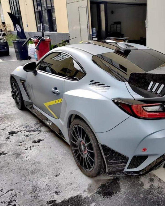 Subaru BRZ ZD8 2022 2023 2024 & Toyota GR86 ZN8 2022 2023 2024 with Aftermarket Parts - "SHINING" Widebody Fender & Wheel Arches & Side Skirts Package Carbon Fiber / FRP from Robot Craftsman
