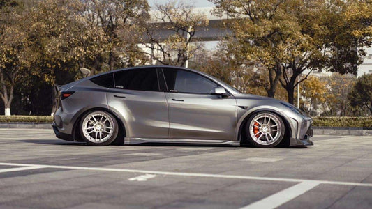 Tesla Model Y Performance AWD Long Range RWD Standard 2020 2021 2022 2023 2024 with Aftermarket Parts - "STARSHIP" Wheel Arches PP from Robot Craftsman