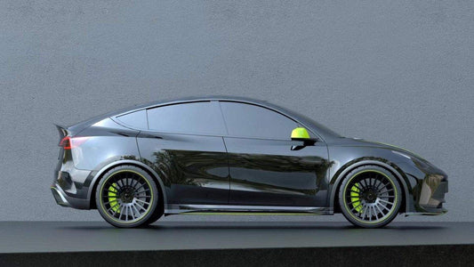 Tesla Model Y Performance AWD Long Range RWD Standard 2020 2021 2022 2023 2024 with Aftermarket Parts - "STARSHIP" Wheel Arches PP from Robot Craftsman