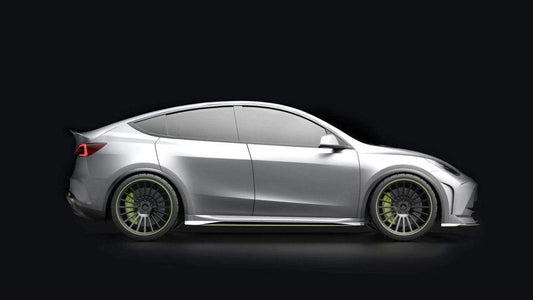 Tesla Model Y Performance AWD Long Range RWD Standard 2020 2021 2022 2023 2024 with Aftermarket Parts - "STARSHIP" Wheel Arches PP from Robot Craftsman