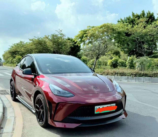 Tesla Model Y Performance AWD Long Range RWD Standard 2020 2021 2022 2023 2024 with Aftermarket Parts - "STARSHIP" Wheel Arches PP from Robot Craftsman