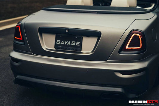DarwinPRO 2016-2020 Rolls-Royce Wraith/Dawn BKSS Style Partial Carbon Fiber Rear Bumper