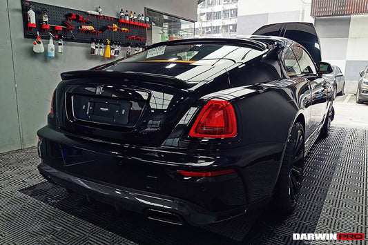 DarwinPRO 2016-2020 Rolls-Royce Wraith/Dawn BKSS Style Partial Carbon Fiber Rear Bumper