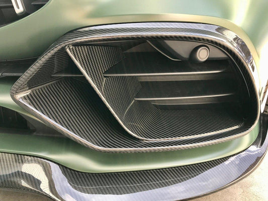 Mercedes Benz AMG GT 4 Door GT53 GT50 X290 C290 2019-ON with Aftermarket Parts - Brabus Style Front Bumper Vent Cover Carbon Fiber from Aero Republic