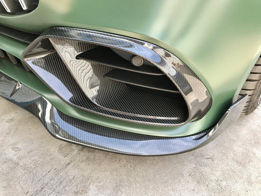 Mercedes Benz AMG GT 4 Door GT53 GT50 X290 C290 2019-ON with Aftermarket Parts - Brabus Style Front Bumper Vent Cover Carbon Fiber from Aero Republic