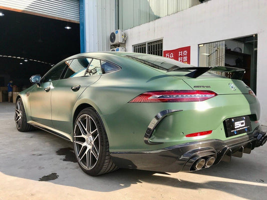 Mercedes Benz AMG GT 4 Door GT63 GT53 GT50 X290 C290 2019-ON with Aftermarket Parts - Brabus Style Rear Spoiler Wing Carbon Fiber from Aero Republic