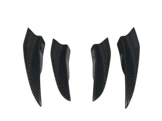 SD Carbon Carbon Fiber Front Bumper Canards For Audi A4 S4 2020-ON B9.5 - Performance SpeedShop