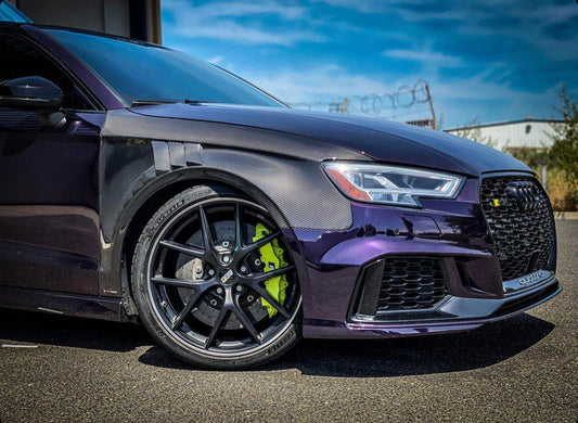 Audi S4 A4 B9.5 2020-ON with Aftermarket Parts - Front Fenders Pre-preg Carbon Fiber from TAKD Carbon