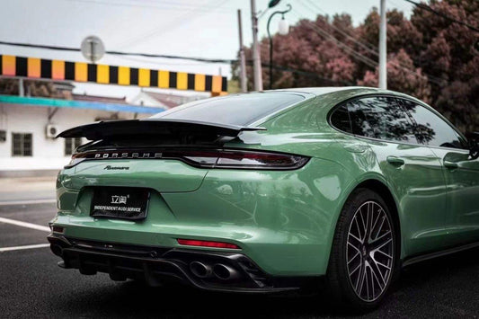 Porsche Panamera 4 & 4S & Turbo 971 (fits both pre-facelift & facelift) 2017-ON with Aftermarket Parts - Rear Diffuser Pre-preg Carbon Fiber from TAKD Carbon