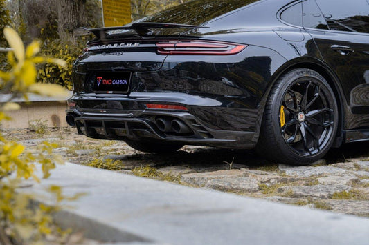 Porsche Panamera 4 & 4S & Turbo 971 (fits both pre-facelift & facelift) 2017-ON with Aftermarket Parts - Rear Spoiler Pre-preg Carbon Fiber from TAKD Carbon