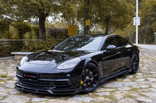 Porsche Panamera 4 & 4S & Turbo 971 (fits both pre-facelift & facelift) 2017-ON with Aftermarket Parts - Side Skirts Pre-preg Carbon Fiber from TAKD Carbon