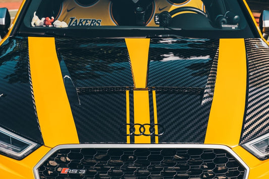 Audi RS3 S3 A3 8V/8V.5 2014 2015 2016 2017 2018 2019 2020 with Aftermarket Parts - Hood Pre-preg Carbon Fiber from TAKD Carbon