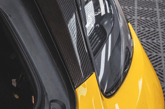 Porsche 718 Cayman / Boxster / GTS / GT4 / Spyder 2017 2018 2019 2020 2021 2022 2023 2024 with Aftermarket Parts - Pre-preg Carbon Fiber Front Fenders from TAKD Carbon