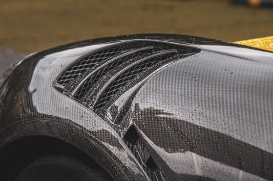 Porsche 718 Cayman / Boxster / GTS / GT4 / Spyder 2017 2018 2019 2020 2021 2022 2023 2024 with Aftermarket Parts - Pre-preg Carbon Fiber Front Fenders from TAKD Carbon