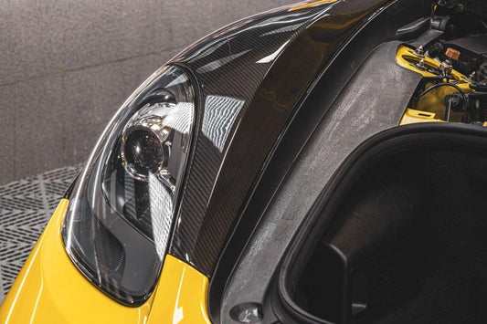 Porsche 718 Cayman / Boxster / GTS / GT4 / Spyder 2017 2018 2019 2020 2021 2022 2023 2024 with Aftermarket Parts - Pre-preg Carbon Fiber Front Fenders from TAKD Carbon