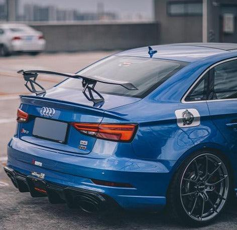 Audi RS3 8V.5 2018 2019 2020 with Aftermarket Parts - V1 Rear Diffuser Pre-preg Carbon Fiber from TAKD Carbon