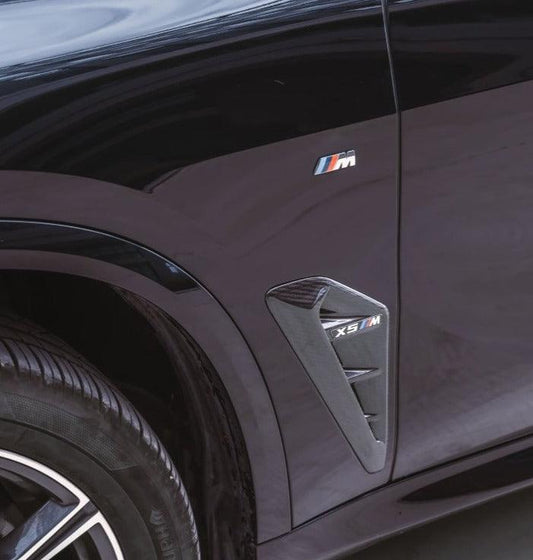BMW X5 G05 M50i & X/S Drive 40i (with M-Package) Pre-LCI 2019-2021 with Aftermarket Parts - Fender Trim Pre-preg Carbon Fiber from TAKD Carbon