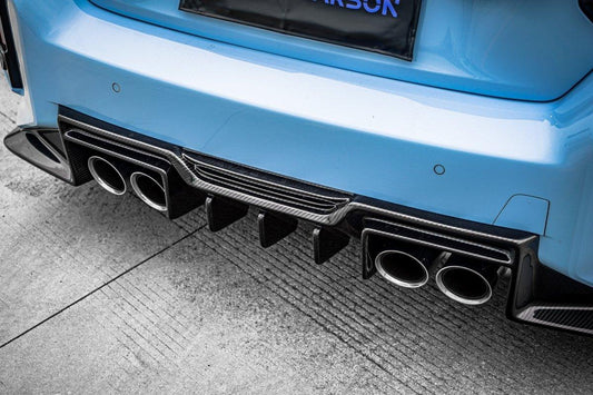 BMW M2 / M2C G87 2023-ON with Aftermarket Parts - Rear Diffuser Pre-preg Carbon Fiber from TAKD Carbon