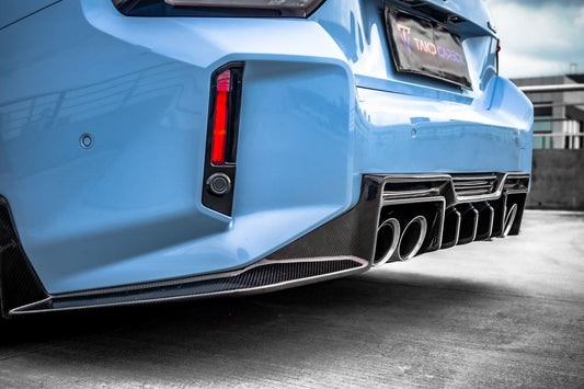 BMW M2 / M2C G87 2023-ON with Aftermarket Parts - Rear Diffuser Pre-preg Carbon Fiber from TAKD Carbon