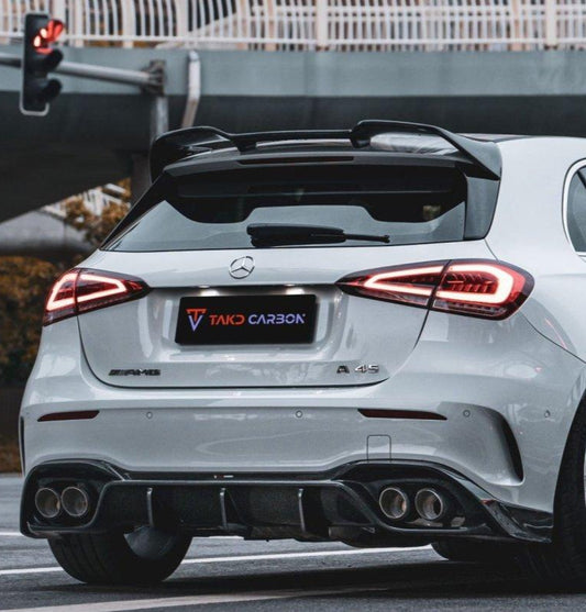 Mercedes Benz A-Class A45 A35 A220 W177 2019-ON with Aftermarket Parts - Rear Diffuser Pre-preg Carbon Fiber from TAKD Carbon