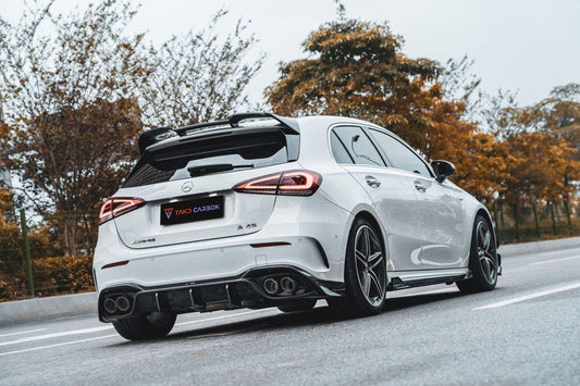 Mercedes Benz A-Class A45 A35 A220 W177 2019-ON with Aftermarket Parts - Rear Diffuser Pre-preg Carbon Fiber from TAKD Carbon