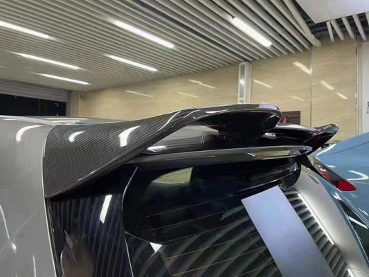 Mercedes Benz A-Class A45 A35 A220 W177 2019-ON with Aftermarket Parts - Rear Roof Spoiler Pre-preg Carbon Fiber from TAKD Carbon